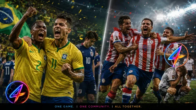 Brazil edge past Japan, Germany stunned by Paraguay