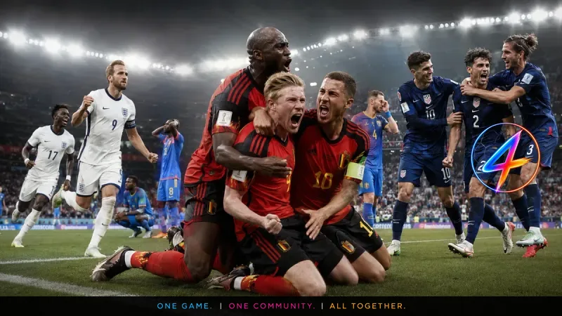 England fights its way through, Belgium survives thriller, US thrives at home