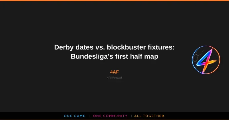Date dei derby e le partite di punta: mappa del primo turno Bundesliga