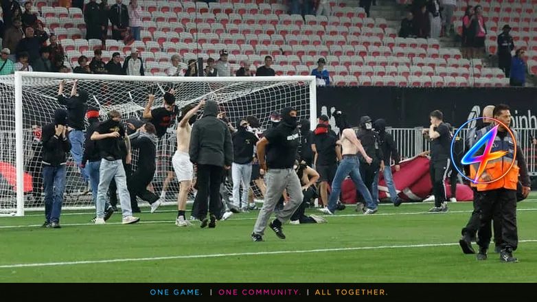 Nice fans storm Allianz Arena after 0-0 draw