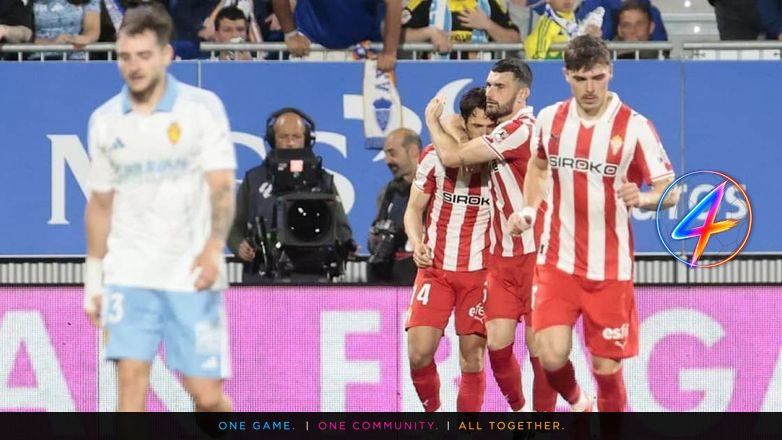 Sporting de Gijón Beats Zaragoza 3-1, Relegation Looms