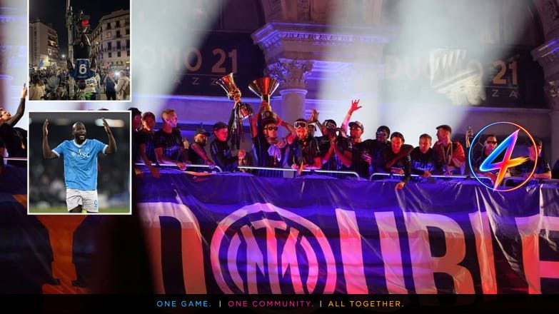 Inter fans hang inflatable Romelu Lukaku doll on traffic light